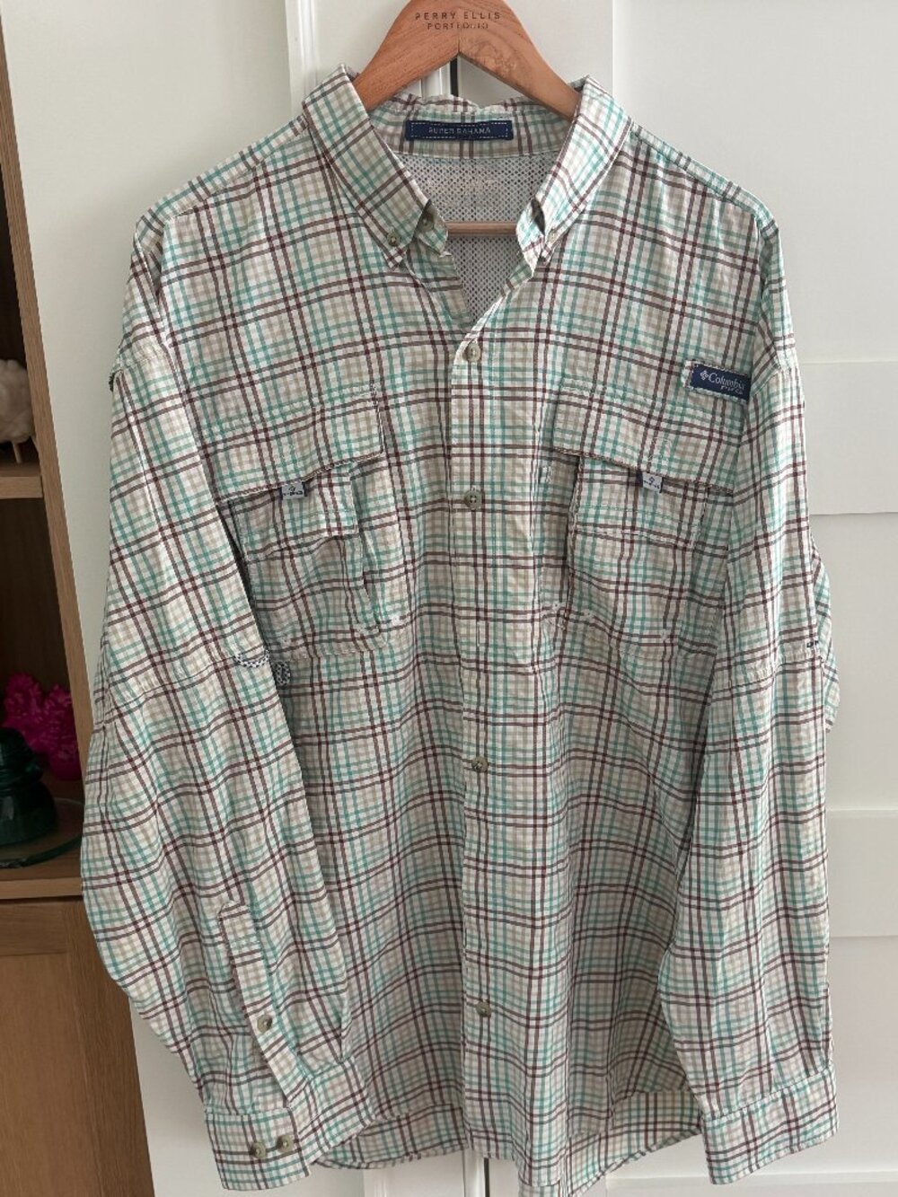 Columbia Super Bahama Long sleeve fishing shirt (XL)